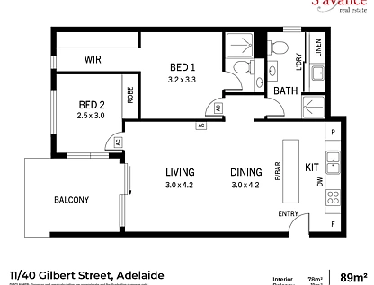 11/40 Gilbert Street, Adelaide, Adelaide CBD, 2 rūma, 2 rūma horoi, Apartment