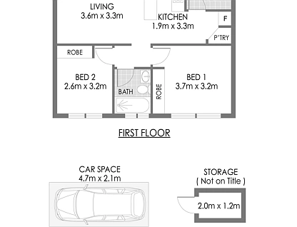 11/2 Henson Street, Marrickville, Inner West, 2 રૂમ, 1 બાથરૂમ, Apartment