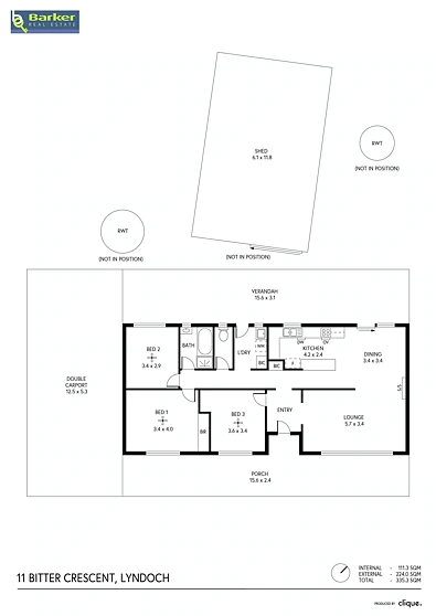 11 Bitter Crescent, Lyndoch, SA 5351, 3 રૂમ, 1 બાથરૂમ, House