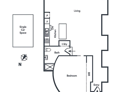 103/8 Bligh Place, Melbourne, Melbourne CBD, 1房, 1浴, Apartment