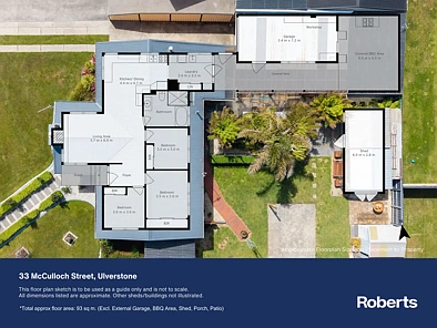 户型图 - 33 McCulloch Street, Ulverstone, TAS 7315