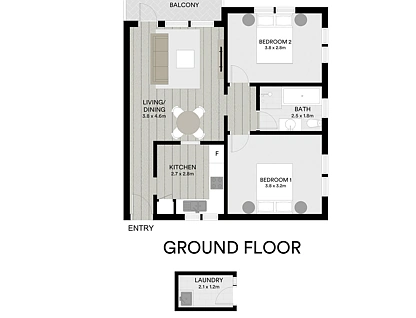 2/17 Mason Street, North Parramatta, Parramatta (Northwest suburbs), 2 ਕਮਰੇ, 1 ਬਾਥਰੂਮ, Apartment
