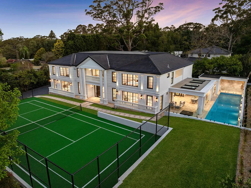 Wahroonga 6कमरा 'Endora Chateau' Unmatched luxury with tennis court and effortless prestige