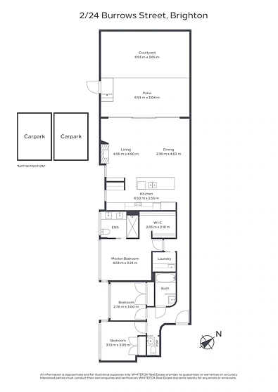 G02/24 Burrows Street, Brighton, VIC 3186, 3 slaapkamers, 2 badkamers, Apartment