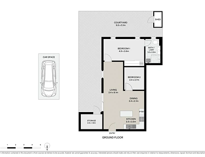 4/26 Wellington Street, St Kilda, Melbourne CBD, 2房, 1浴, Apartment