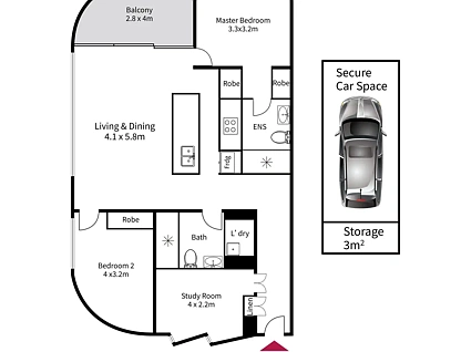 101/84-90 Atchison Street, Crows Nest, NSW 2065, 2 ਕਮਰੇ, 2 ਬਾਥਰੂਮ, Apartment