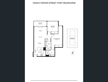 1005/3 Tarver Street, Port Melbourne, Melbourne CBD, 2 Kuwarto, 2 Banyo, Apartment