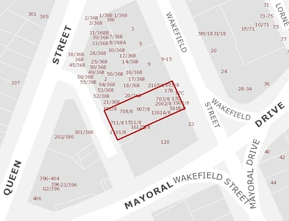 2012/8 Airedale Street, Auckland Central, Auckland City, 2房, 1浴