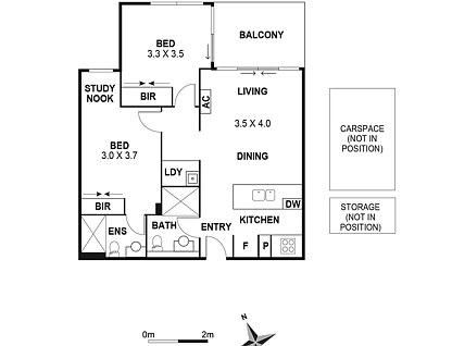 408B/56-58 Myrtle Street, Ivanhoe, North Melbourne, 2 rūma, 2 rūma horoi, Apartment