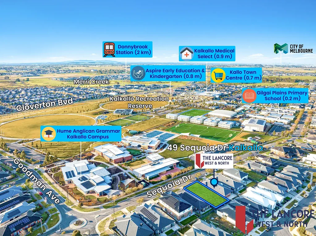 Kalkallo Right opposite Hume Anglican Grammar, Gilgai Primary School, parks & more!