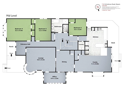 51 St Andrews Road, Epsom, Auckland City, 6 habitaciones, 3 baños, House