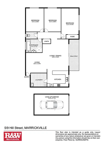 5/9 Hill Street, Marrickville, NSW 2204, 3 slaapkamers, 1 badkamers, Unit