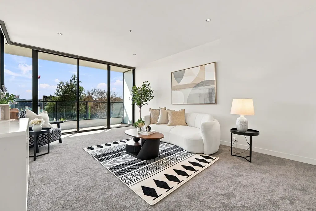 Glen Iris 2कमरा Contemporary Two-Bedroom Living with an Expansive Balcony