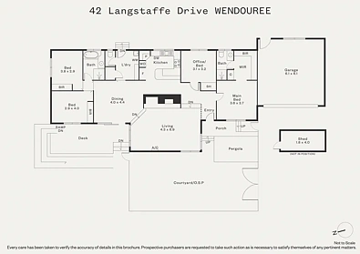Plano ng Bahay - 42 Langstaffe Drive, Wendouree, VIC 3355