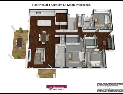 1 Albatross Court, Moore Park Beach, Wide Bay, 3房, 2浴, House