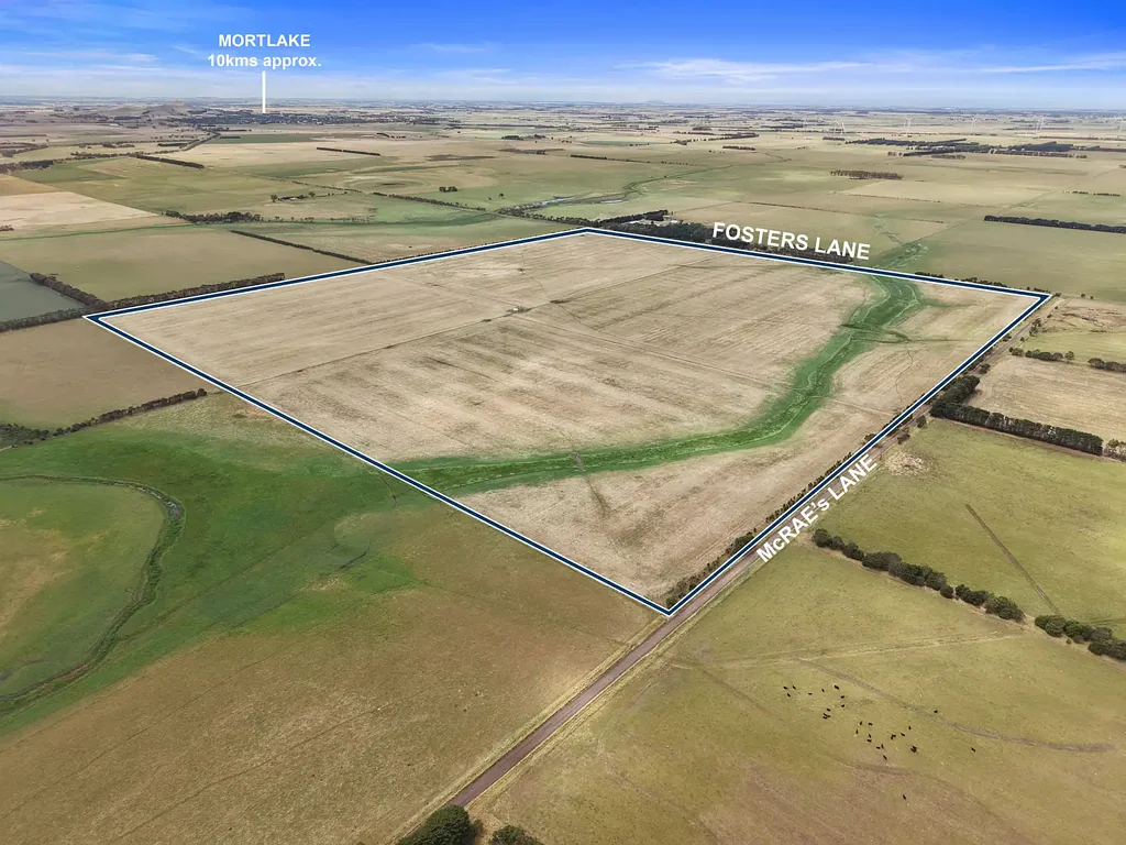 Mortlake Slightly undulating 101 hectares of lifestyle property, ideal for grazing and cropping or building your dream home