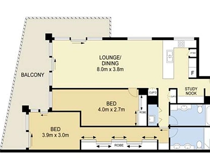 3704/25 East Quay Drive, Biggera Waters, Gold Coast, 2 ਕਮਰੇ, 2 ਬਾਥਰੂਮ, Apartment
