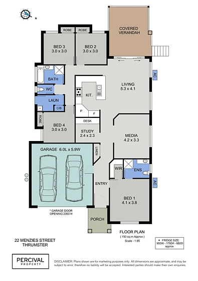 22 Menzies Street, Thrumster, NSW 2444, 4房, 2浴, House