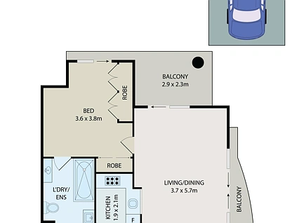 903/197-199 Castlereagh Street, Sydney, Sydney CBD, 1 침실, 1 욕실, Apartment