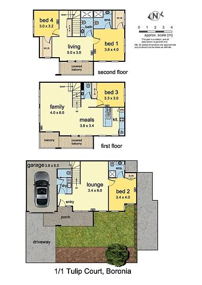 1/1 Tulip Crescent, Boronia, VIC 3155, 4 chambres, 3 salles de bain, Townhouse