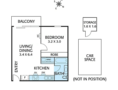 206/1 Eden Street, Heidelberg Heights, North Melbourne, 1 غرف, 1 حمامات, Apartment