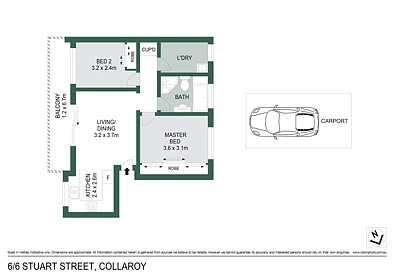 6/6 Stuart Street, Collaroy, NSW 2097, 2 Bedrooms, 1 Bathrooms, Apartment