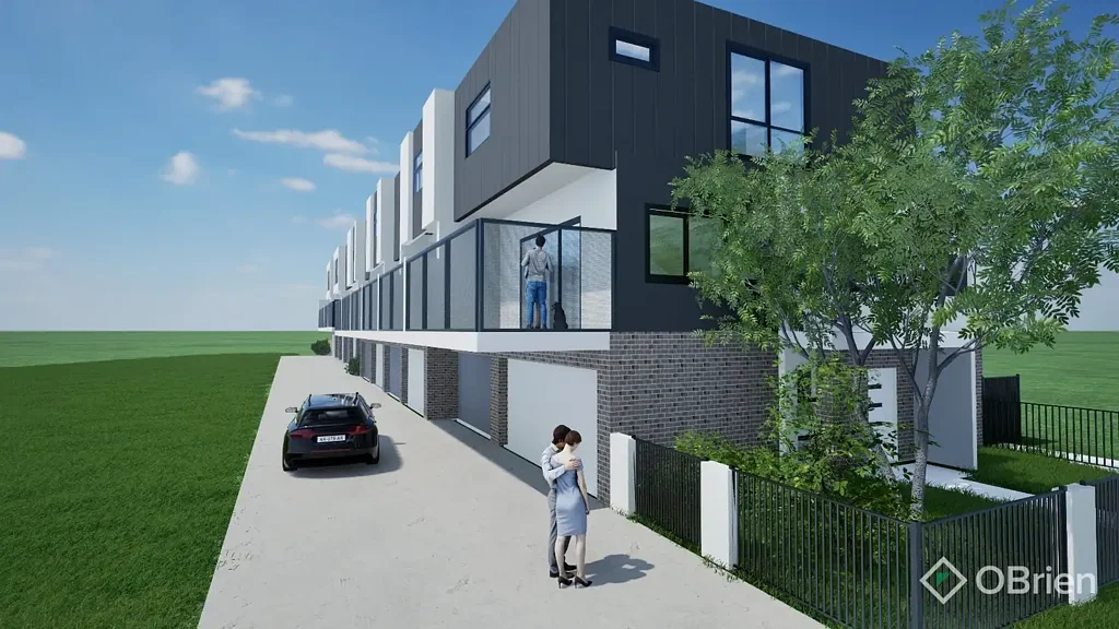 Dandenong 3房 建筑师设计联排别墅 开放式起居用餐区 私人阳台 自然光线充沛 现代厨房石质台面 主卧独立宁静 安保车库停车位 低维护设计 便利地理位置 Contemporary Living with Space to Breathe