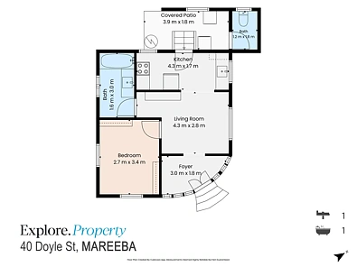 40 Doyle Street, Mareeba, QLD 4880, 1 Schlafzimmer, 1 Badezimmer, House