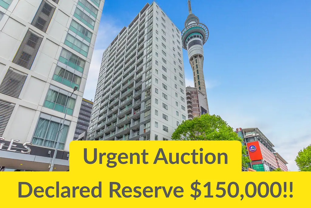 Auckland Central 1બેડરૂમ Urgent Sale! Declared Reserve $150,000!