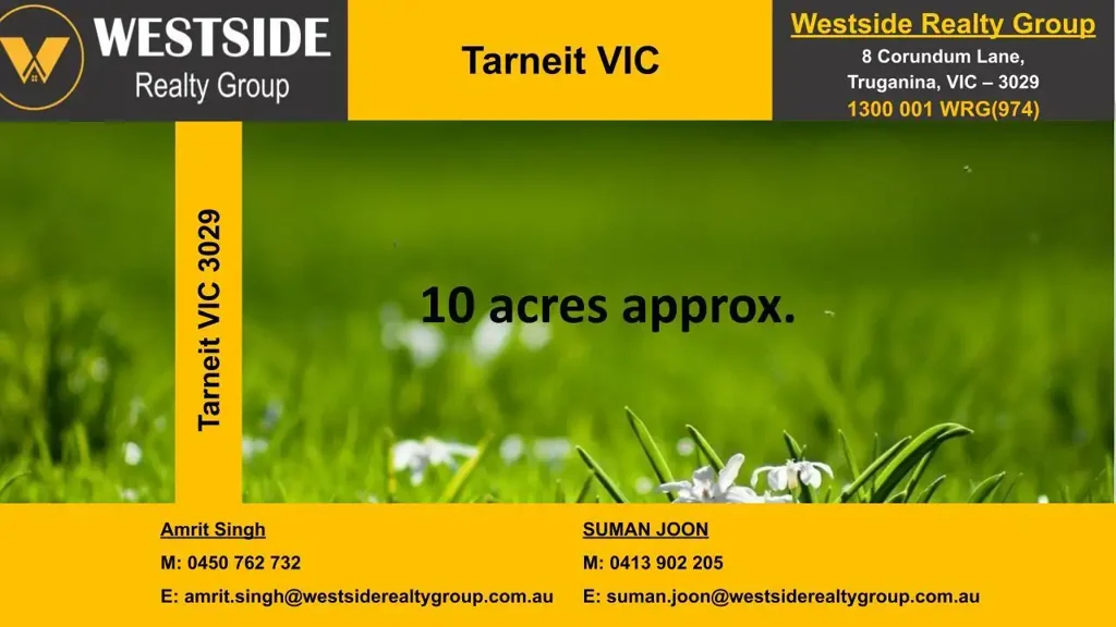 Tarneit Prime 10-Acre Land – Office & Light Industry – Tarneit North PSP