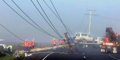 受暴风雨影响 新西兰南岛地区仍有2000户居民尚未通电