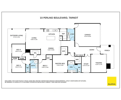 Plano ng Bahay - 10 Perlino Boulevard, Tarneit, VIC 3029
