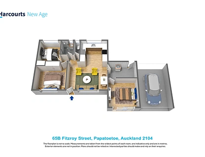 2/65 Fitzroy Street, Papatoetoe, Manukau City, 2 ਕਮਰੇ, 1 ਬਾਥਰੂਮ, House