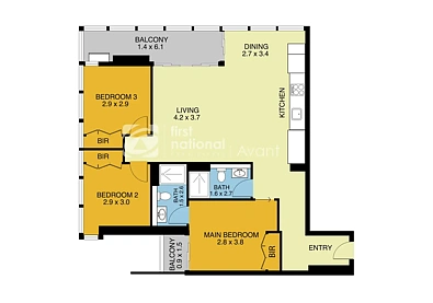 4407/33 Rose Lane, Melbourne, VIC 3000, 3 Bedrooms, 2 Bathrooms, Apartment