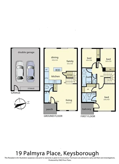 19 Palmyra Street, Keysborough, VIC 3173, 3 Bedrooms, 2 Bathrooms, House