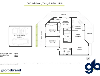 5/45-47 Ash Street, Terrigal, NSW 2260, 3房, 2浴, Unit