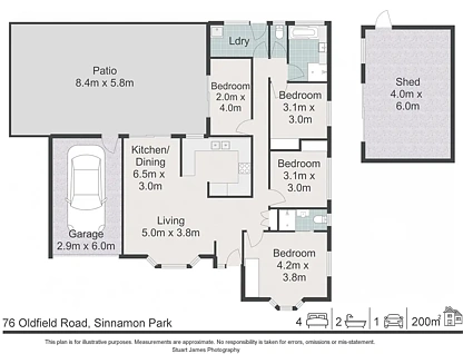 76 Oldfield Road, Sinnamon Park, QLD 4073, 4 Kuwarto, 2 Banyo, House