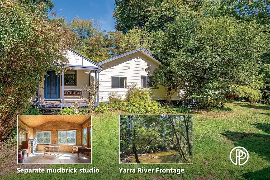 East Warburton 3ห้องนอน CHARMING MINERS COTTAGE ON OVER AN ACRE WITH MUDBRICK STUDIO AND FRONTAGE TO THE YARRA RIVER