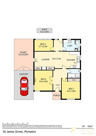 26 James St, Plympton, SA 5038, 3房, 1浴, House