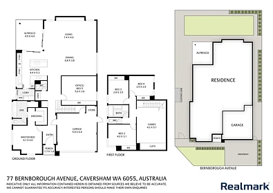 Plano ng Bahay - 77 Bernborough Avenue, Caversham, WA 6055
