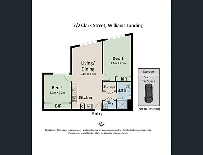 7/2 Clark street, Williams Landing, South West Melbourne, 2 Bedrooms, 1 Bathrooms, Unit