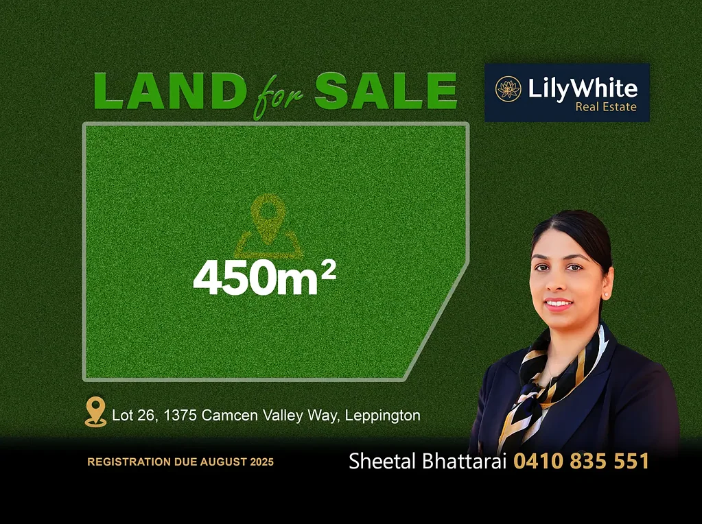 Leppington 街角地块 450m2 Leppington 优质学区 近购物中心 未来潜力大 Land for Sale – A Prime Investment Opportunity!
