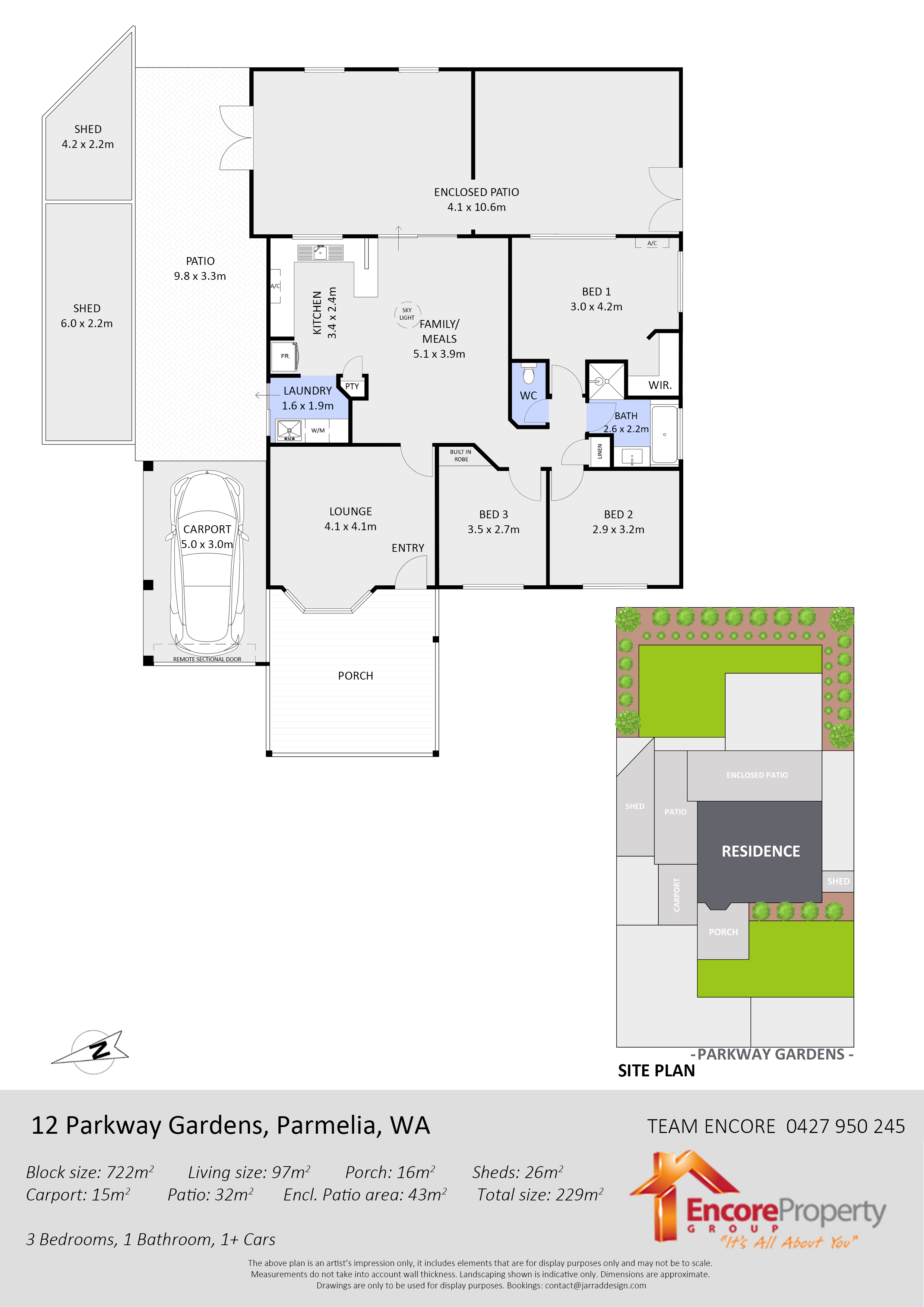 12 PARKWAY GDNS, PARMELIA WA 6167, 0房, 0浴, House