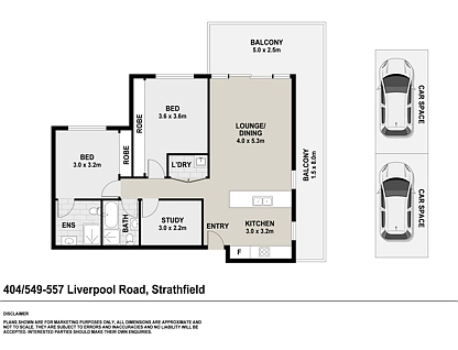 404/549-557 Liverpool Road, Strathfield, Inner West, 2 침실, 2 욕실, Apartment