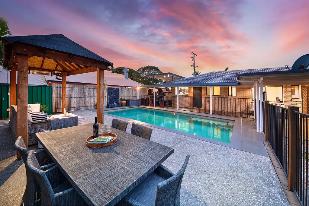 Spacious Coastal Retreat with Pool, Dual Yards & Boat/Caravan Storage