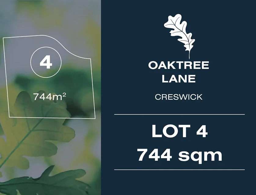 LOT Lot/4 Oaktree Lane, Creswick, Ballarat, 0 Bedrooms, 0 Bathrooms, Section