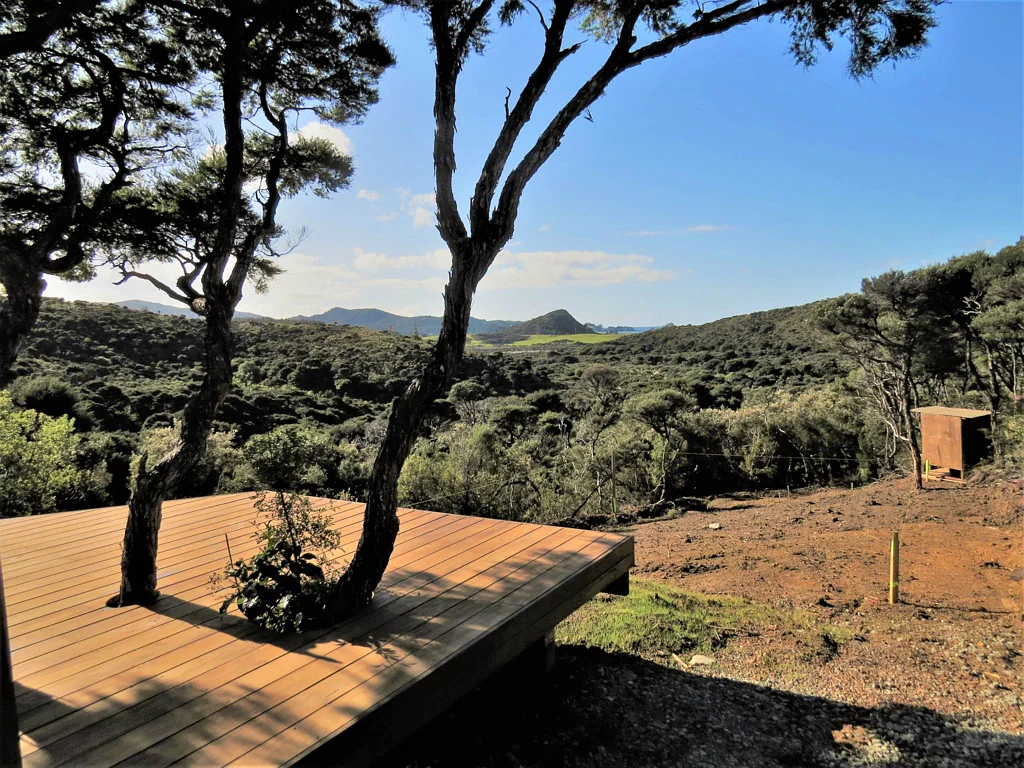 Great Barrier Island Cabin on Elevated Site with Resource Consent