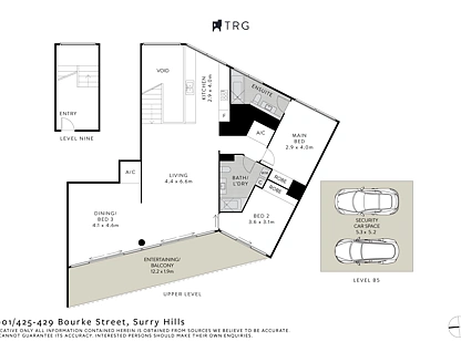 1001/425-429 Bourke Street, Surry Hills, Sydney CBD, 2房, 2浴, Apartment