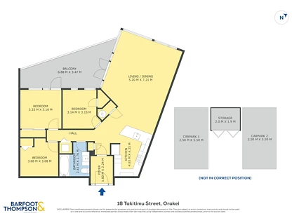 11/18 Takitimu Street, Orakei, Auckland City, 3房, 1浴, Apartment