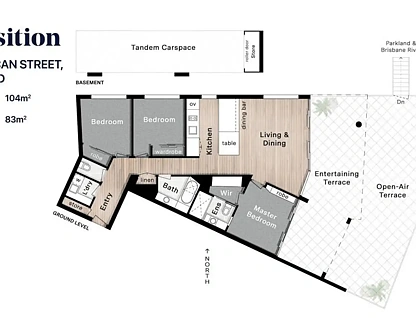 8/5 Duncan Street, West End, QLD 4101, 3部屋, 2バスルーム, House
